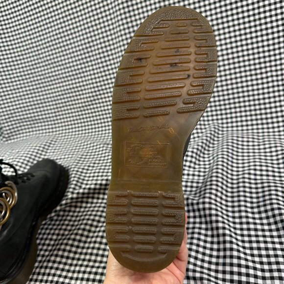 Dr Martens Felder X Felder Rare Black Ring Pierced 1460 Pascal Boot Women's 8 - Picture 5 of 7